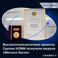 Проекты Группы НЛМК награждены медалями «Металл-Экспо 2023» (видео)