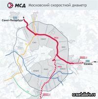 Более 27 тыс. т металлоконструкций смонтировали на новом участке МСД