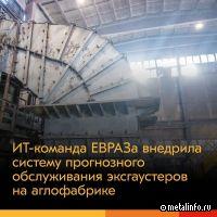 ИТ-команда ЕВРАЗа внедрила системы прогнозного обслуживания эксгаустеров на аглофабрике
