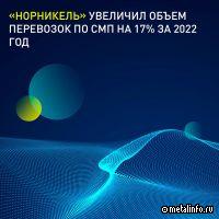 За два года объемы перевозок Норникеля  по СМП выросли до 2,1 млн т
